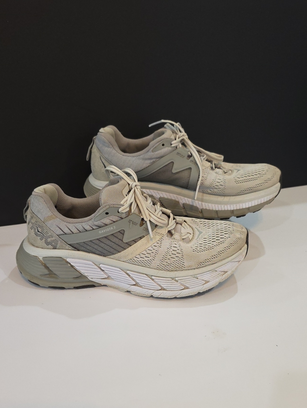 Hoka Gaviota 2 Women's Beige/Taupe Mesh Sneakers Size 7